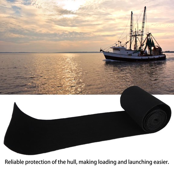 Boat Trailer Bunk Padding, Heavy Duty Polypropylene, Prevents Slipping, 9.65" Wide For Secure Loading
