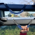 thumbnail image 4 of Roll Bar Grab Handles Paracord Grip Handle for Ford Bronco Accessories 2021 2022 2023 2024 2025 2 Door 4 Door, 4 Pack (Blue), 4 of 17