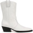 thumbnail image 2 of Franco Sarto Women's Bianca Mid Shaft Western Boot White Leather 9M, 2 of 5