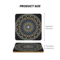 thumbnail image 5 of Xecao Dot Mandala for MDF Cork Coaster 4 Pcs,Drink Coasters,Suit for House Warming Gifts New Home ,Coffee Table Decor-Square, 5 of 7