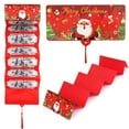 thumbnail image 1 of Christmas Money Holder with 10 Slots, Creative Holiday Card and Cash Gift Envelope for Family, Festive Floral Design, 1 of 5