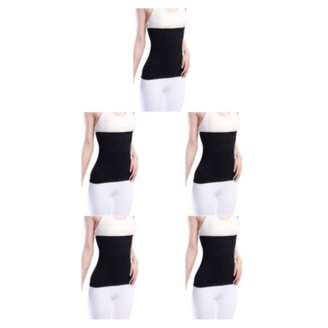 Breathable And Moisture Absorbing Waist Back Support For Added Comfort Skin black XL 5Set