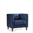 thumbnail image 4 of Uspridefurniture Chesterfield Chair, Dark Blue, 4 of 5