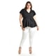 thumbnail image 5 of Blusa de corte peplum Roman Fashion /Juvenil, 1869 (Negro) negro 40, 5 of 6