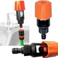 thumbnail image 1 of Conector de manguera de jardín para grifo de cocina, adaptador de grifo universal/adaptador de manguera Montaje de manguera de grifo flexible 4.5 X 2 X 2 pulgadas Feliz Sencillez, 1 of 4