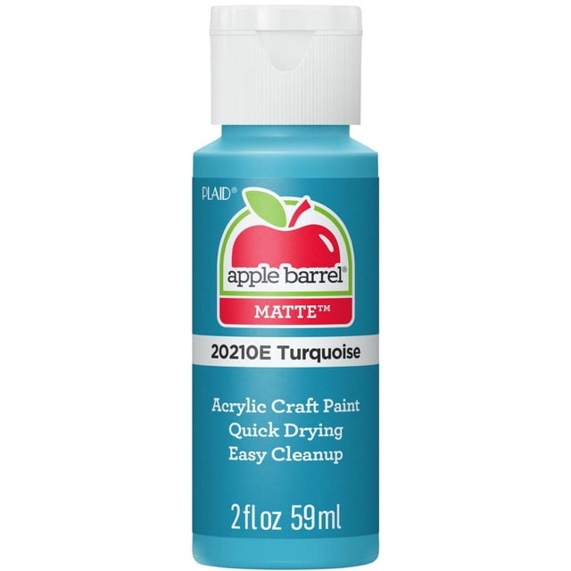 Apple Barrel Colors Matte Acrylic Craft Paint, 2 fl. oz., Turquoise