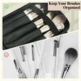 thumbnail image 6 of ZIVACATE Travel Makeup Bag with Compartments, Large Cosmetic Organizer with Brush Storage, Portable Toiletry Case for Women Men, Black, 6 of 8