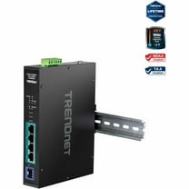 TRENDnet TI-PGM541, 5-port Industrial Gigabit PoE DIN-Rail Switch
-20° – 65°C (-4° – 149°F)