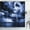 3, variant on Fantasy Shower Curtain Water Night View Dark Clouds Stars Moonlight Skylights Rays Tree Reflection on Sea Waterproof Bath Decor