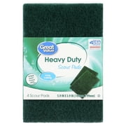 Great Value Heavy Duty Scour Pads, 4 Count