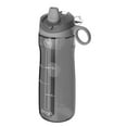 thumbnail image 2 of Pogo BPA-Free Plastic Water Bottle with Soft Straw, Grey, 18 oz., 2 of 2