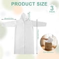 thumbnail image 6 of Bocaoying Reusable EVA Rain Ponchos with Hood for Adults, Lightweight & Tear-Resistant, 3 Pack, One Size Fits Most, White/ Gray/ Black, 6 of 7