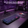 thumbnail image 6 of DarkBeacon Gaming Keyboard, 68 Keys Mechanical Keyboard with Hall Effect Magnetic Switch, RGB Backlit, 65 percent Wired Keyboard for PC Gamer, 6 of 15