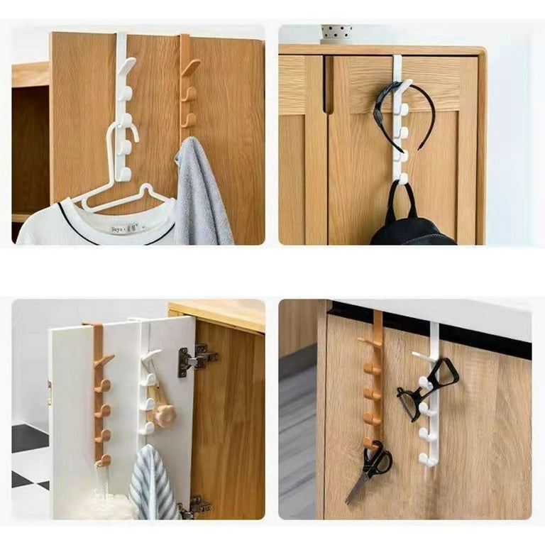 SSAWcasa Door Hanger Hook, Over The Door Hooks, Over Door Towel Rack for  Bathroom, Over Door Coat Hanger Organizer, Back of Door Hooks for Hanging