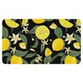 thumbnail image 1 of Lemon Fruit Linen Nonslip Floor Mat, Entryway Doormat Durable Low-Profile Mat Home Decor, Throw Rugs Washable Kitchen Bathroom Laundry Bedroom Living Room Door Mats 30x17in, 1 of 5
