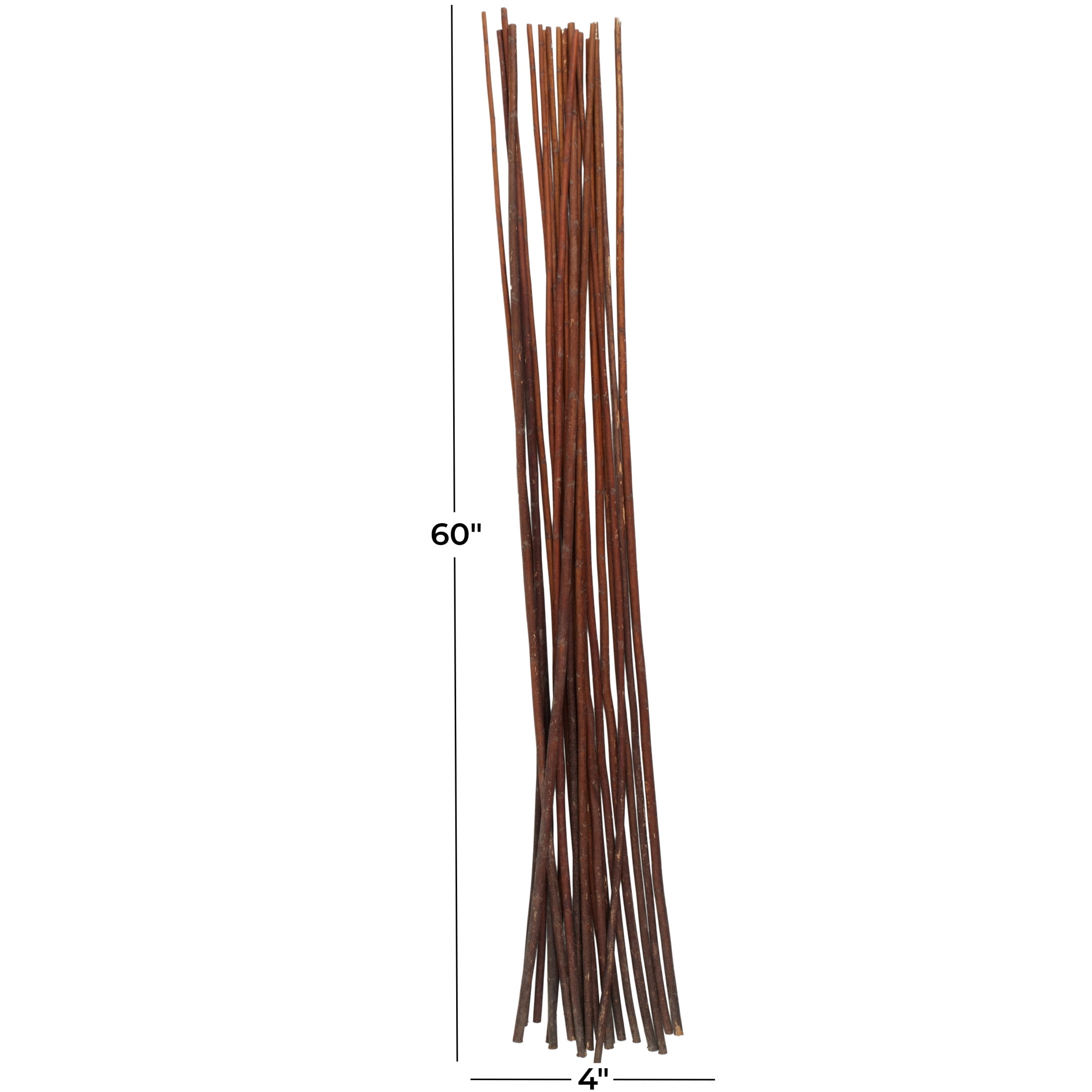 60" Tall Sticks Jute Rope Natural Foliage Bouquet, by DecMode