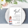 thumbnail image 2 of Koyal Wholesale Nautical Lighthouse Wedding Thank You Place Setting Cards for Table Reception, Dinner Plates, 56-Pack, 2 of 5
