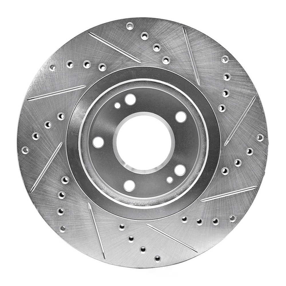 Dynamic Friction Company 631-03019L DFC Brake Rotor - Drilled And Slotted - Silver