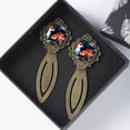 thumbnail image 4 of Fish Vintage Copper-Colored Lace Bookmarks: Stainless Steel Reading Accessories, for Book Lovers and Gifts; Set of 2 Bookmarks, 4 of 5