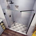 thumbnail image 3 of Aston SDR965EZ-CH-6527-10 Belmore 64.25-65.25 x 72 in. Frameless Hinged Shower Door in Chrome, 3 of 7