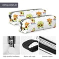 thumbnail image 4 of Pofeuu Kawaii Mexican Avocado Print Leather Pencil Case, Leather Pencil Pouch Large Capacity, Big Pencil Pouch with Zipper Vintage Pen Bag Fountain Pen Holder, 4 of 7