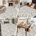 thumbnail image 5 of Large Area Rugs for Living Room Bedroom, Blue Pink Flowers 8'x10' Rug Washable Carpet Runner Indoor Outdoor, Spring Floral Elegant Pastoral Rustic Non Slip Floor Mats Rug for Kitchen, Patio, 5 of 8