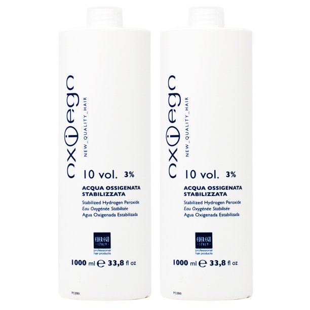 Download Ever Ego Oxiego 10 Vol 3% Stabilized Hydrogen Peroxide 33.8oz (Pack of 2) - Walmart.com ...