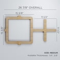 thumbnail image 2 of Ekena Millwork 26 7/8"W x 15 3/8"H x 3/8"T Medium Carlisle Decorative Fretwork Wood Wall Panels, Birch, 2 of 6