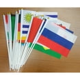 thumbnail image 2 of 50pcs Handheld Mini National Flag On Stick International World Country Stick Flags Banners for Bar Party Decoration (50 Countries Random Pattern), 2 of 8