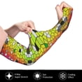 thumbnail image 3 of Daiia Colorful Tie Dye Stained Glass 1 UV Sun Protection Arm Sleeves - Cooling Compression Arm Sleeve - Sports & UV Arm Sleeves for Men & Women, 3 of 8
