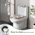 thumbnail image 5 of HELLHERO Toilet Seat Lid Cover of Pack of 2 Fits All Toilet Shapes Toilet Protector Cover Machine Washable Bathroom Home, 5 of 8