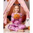 thumbnail image 4 of Aideaone Kids Halloween Pajamas Set Long Sleeve Sleepwear for Boys and Girls Ages 2 8 Years Spooky Printed Top and Pants, 4 of 7