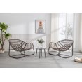 thumbnail image 5 of ARCTICSCORPION Sturdy Metal Lounge Chair with Comfy Thick Cushion, Navy Blue, 5 of 7