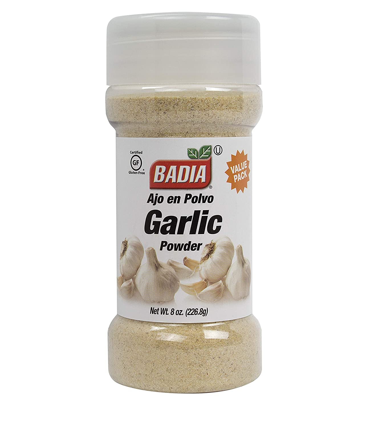 Badia Garlic Powder, 8 Ounce (Pack of 12)