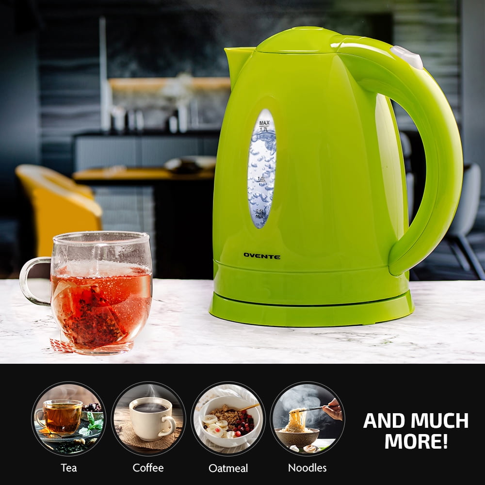 Ovente BPA-Free Electric Kettle 1.7 Liter with Auto Shut-Off and Boil-Dry  Protection (KP72 Series)