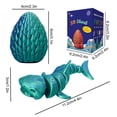 thumbnail image 5 of Sharks Ornament Fish Tank Coffee Table Ornament All Joint Movable Standing Small Gift, 5 of 5