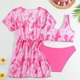 thumbnail image 6 of RUTAYY Baby Girls 3PCS Floral Swimsuit Set With Cover Up & Separable Swimwear Cartoon Toddler Swim Outfit For Beach & Pool Summer Boho Beachwear, 11-12 Years, 6 of 6