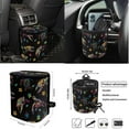 thumbnail image 4 of KUIFORTI Ocean Turtle 15 PCS Car Seat Cover Set Car Seat Cover Steering Wheel Cover Seat belt Cover Pad Cup Coasters Car Garbage Bag Car Storage Box Rear View Mirror Cover Keychain, 4 of 5