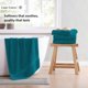thumbnail image 5 of Juego de toallas de baño LANE LINEN Luxury, 100% algodón, paquete de 4 unidades Sea Port, 5 of 8