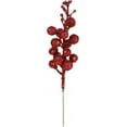 thumbnail image 2 of 12/24pcs Christmas Glitter Berries Stems,7.8Inch Artificial Christmas Sequin Finish Spray Berry Picks for Christmas Tree Ornaments DIY Xmas Wreath Crafts Holiday Decor, 2 of 8