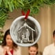 thumbnail image 1 of Wmhnj Juego de 3 adornos navideños con escena de la Natividad para el rbol de Navidad., 1 of 6