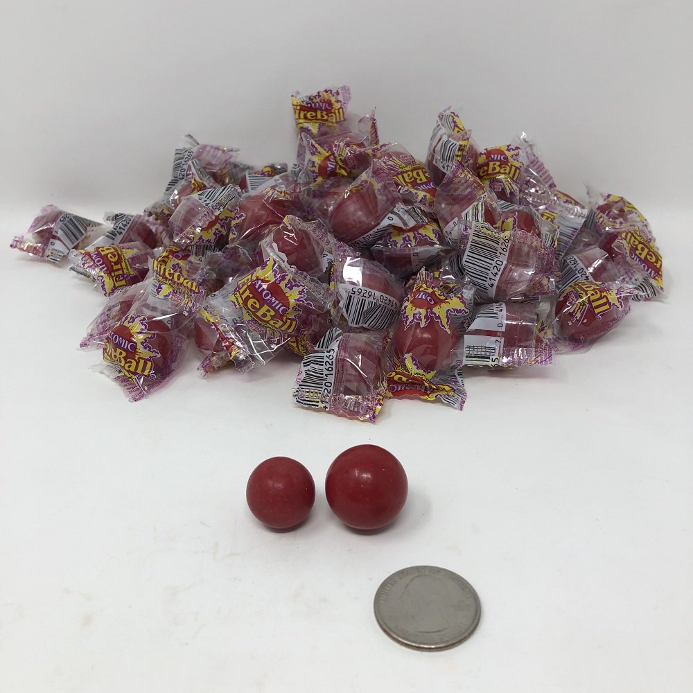 Atomic Fireballs Medium size Red Hot Cinnamon candy fireball fire ball
