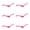 Pink, variant on 6Pcs Copper Bead Head Fly Fishing Set With Enhances Durability Fly Fishing Baits For Outdoor Activity