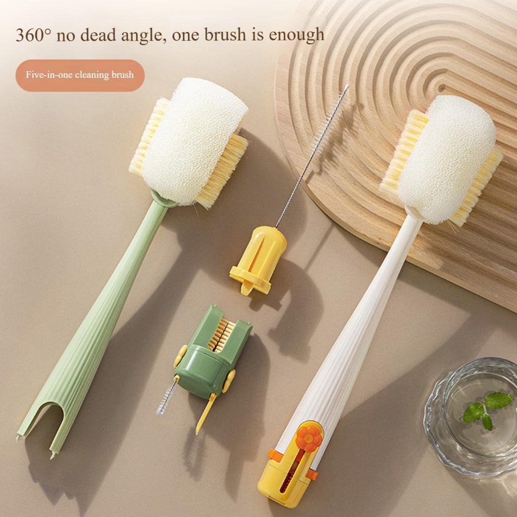 Oasiva Professional Cup Scrubber Water Bottle and Straw Cleaning Brush with Long Handle