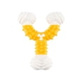 thumbnail image 2 of Dog Chew Toys for Aggressive Chewers 4.5 Inch Durable Nylon Y Shape Puppy Toothbrush Oral Toys Interactive Pet Chew Toys for Large Dogs Yellow, 1 Pack, 2 of 7