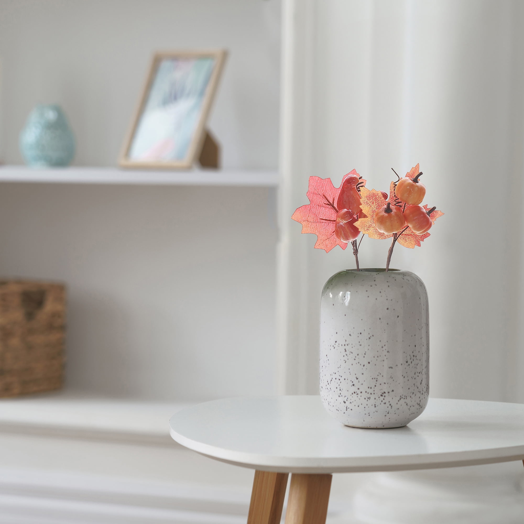 Triple Pumpkin Leaf Pick (Asstd) - Set of 12