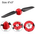 thumbnail image 2 of Unique Bargains RC Folding Propellers 6x3 inch Spinner Size D27xH26mm 2mm Motor Shaft Dia. 2-Vane for Airplane Helicopter Toy Nylon, 2 of 2