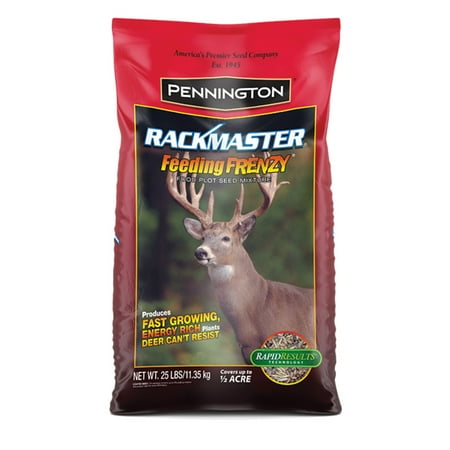Pennington Rackmaster Feeding Frenzy Food Plot Seed Mixture 25 lb Wildlife Deer Attractant