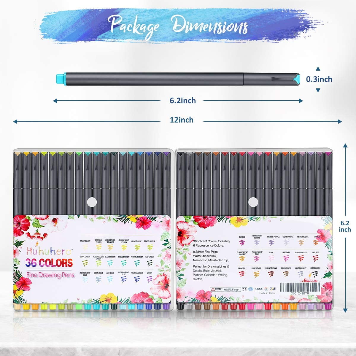 Buy 36 Journal Planner Pens Set, Colorful Pens Fine Tip Markers Fine