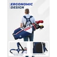 thumbnail image 4 of Sturdum Golf Stand Bag Lightweight Carry Bag with 7-Way Dividers, Cooler Pocket, Adjustable Shoulder Strap, 900D Weather-Resistant Fabric for Men Women, 4 of 7